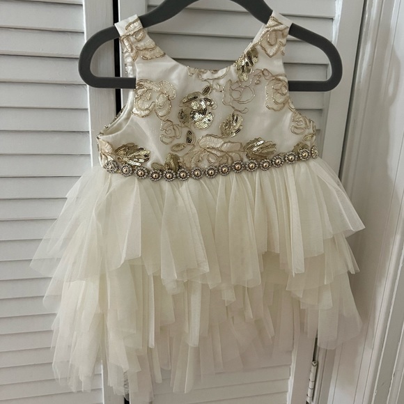 american princess dresses gold American princess girls dress gold kids size 24 months